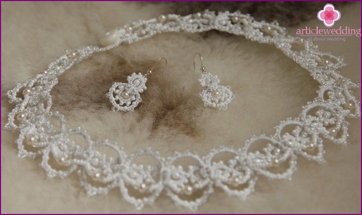 Collana da sposa con perline affascinante