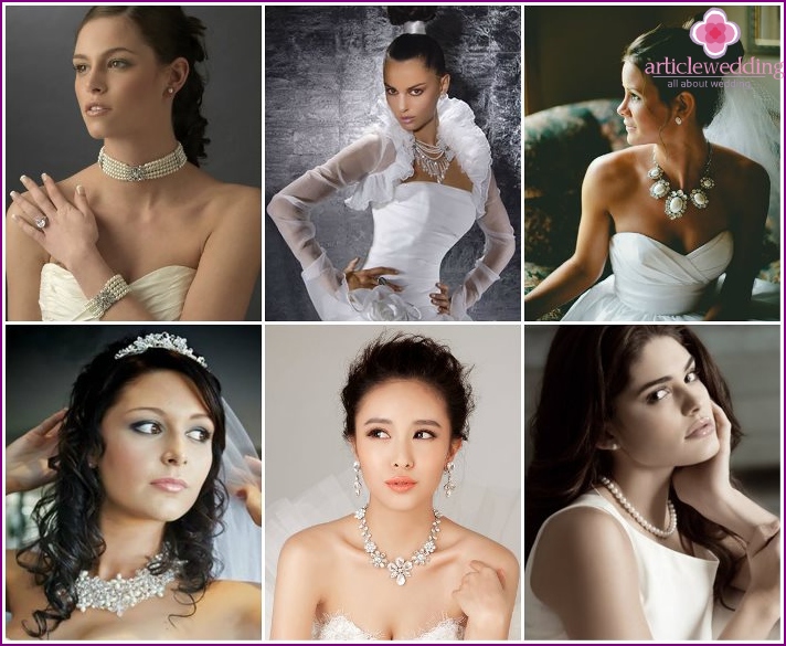 Varieties of necklaces for brides