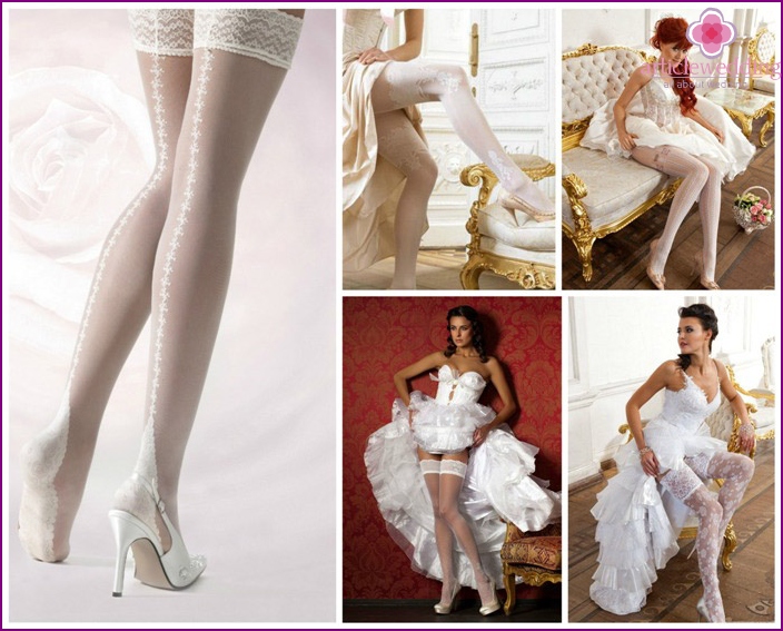 Stockings or tights under a wedding dress