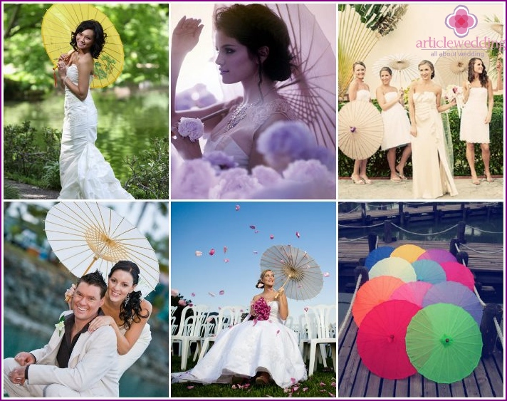 Paraply för bröllop i kinesisk stil