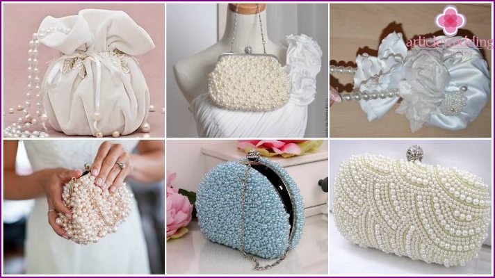 Decor accessories pearls for a wedding
