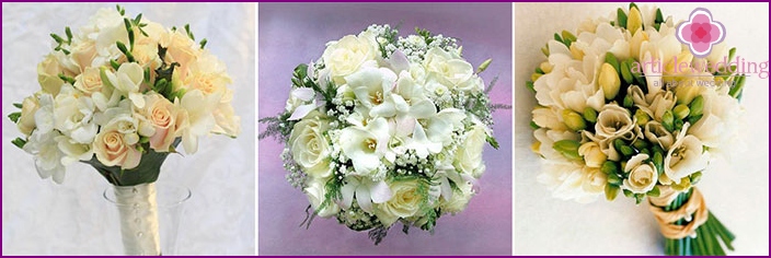 How to use freesia in wedding floristry