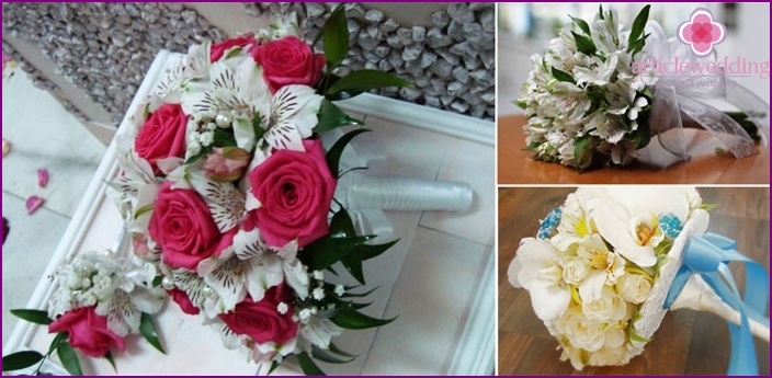 Options for bouquets with alstromeries