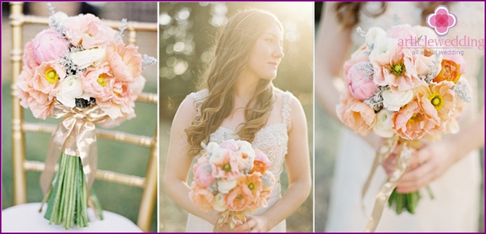 Bouquet de mariée pour les filles blondes