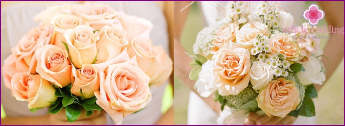 Wedding bouquet of roses