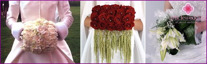 L'embrayage de bouquet de mariée est populaire en Occident