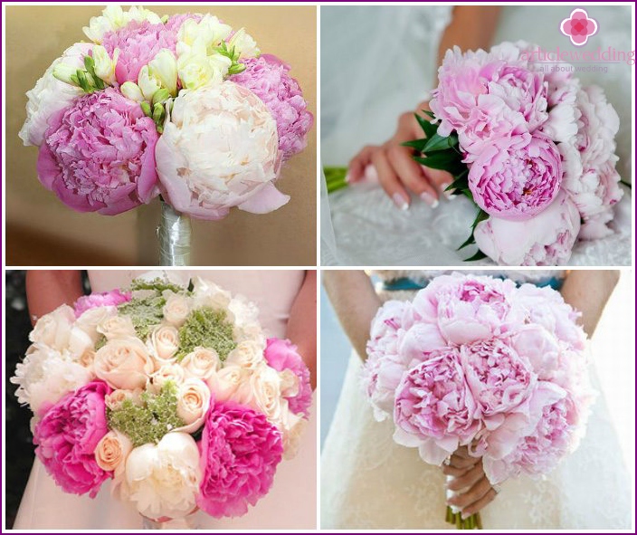 Peony flower arrangements