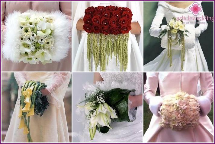 Original flower bridal clutch