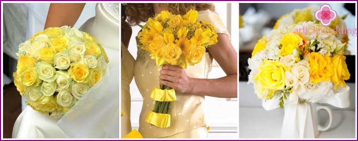 Wedding flower arrangements with roses