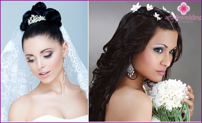 Wedding makeup for brunette