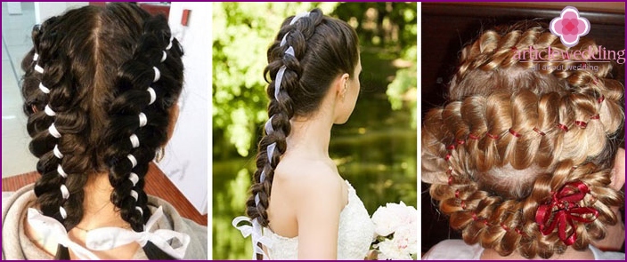 Brides with braids