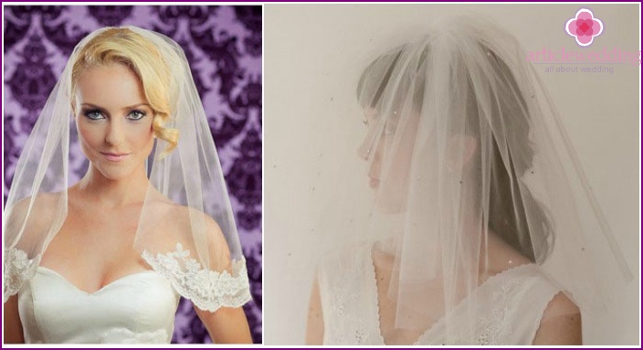 Wedding hairstyles 2016: short veil