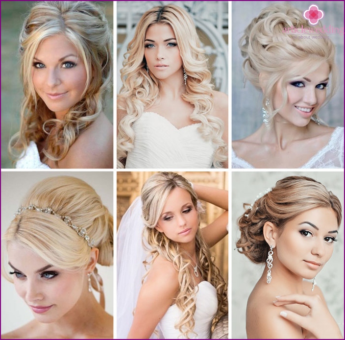 Wedding hairstyles for blondes