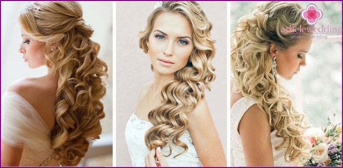 Serrures de mariage pour blondes