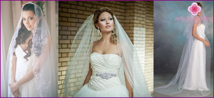 Photo: Wedding hairstyles for long hair with a long veil