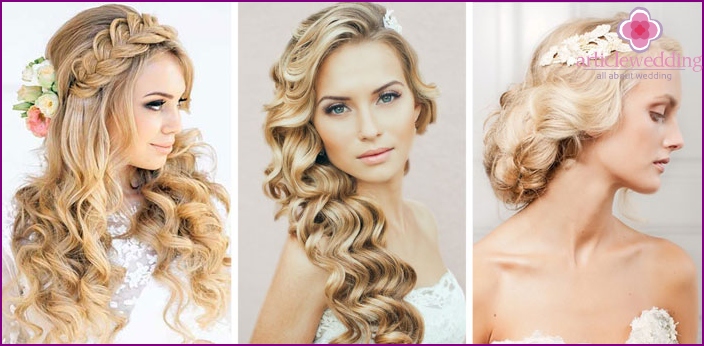 Wedding hairstyles for blondes