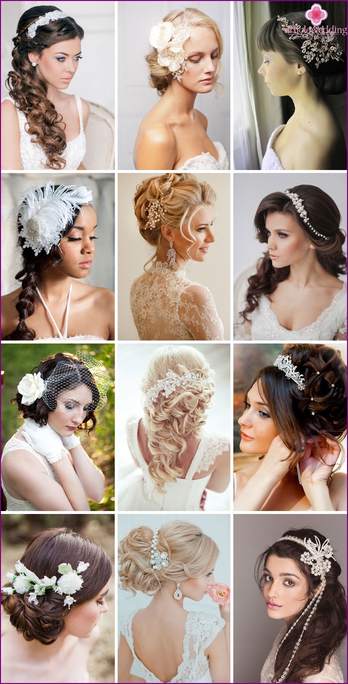 Bijoux de cheveux pour le mariage