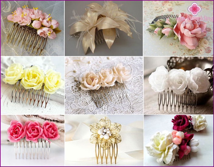 Scallop flowers for veil