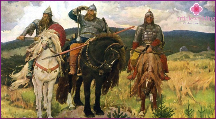 Reproduction of Vasnetsov's painting