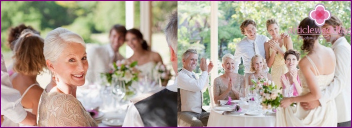 Concorsi di nozze da tavola per gli ospiti