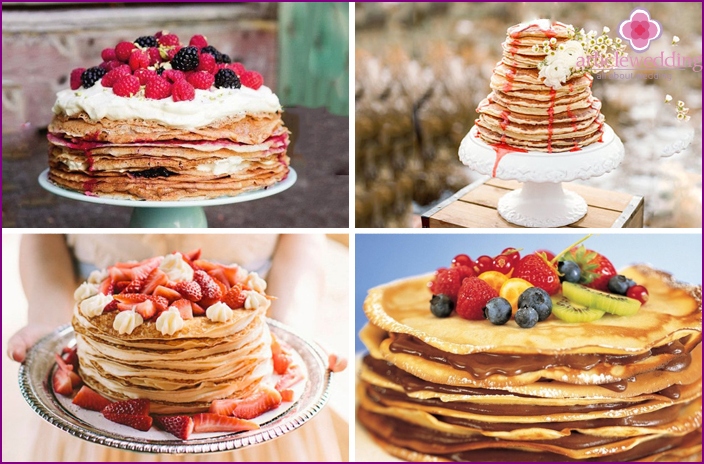 Un plat à crêpes pour un mariage