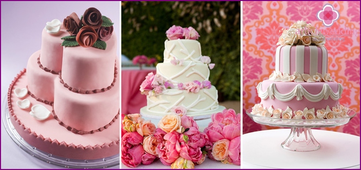 Elegant pink cakes