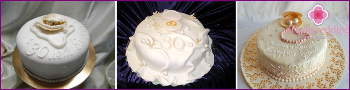 Pearl Wedding Shell Cake