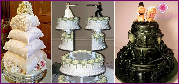 Funny and unconventional wedding cakes
