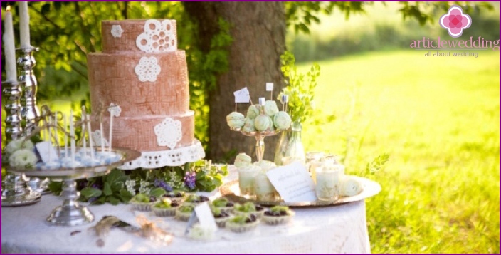 Rustic Wedding Dessert