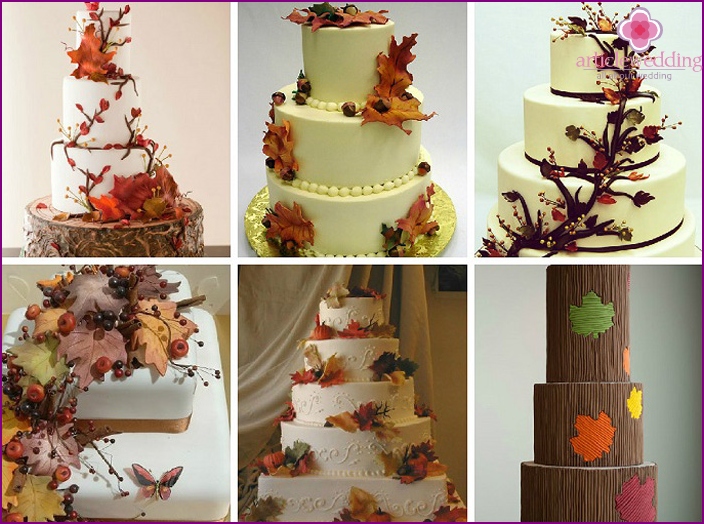 Maple leaves as an element of rustic decor