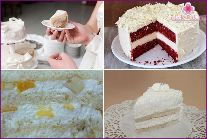 Types of fillings for wedding white cakes