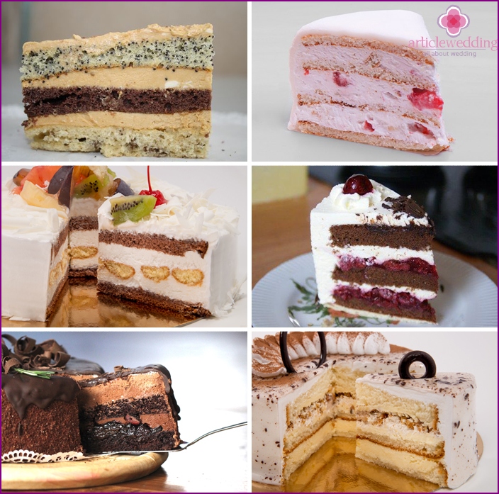 Variety of desserts