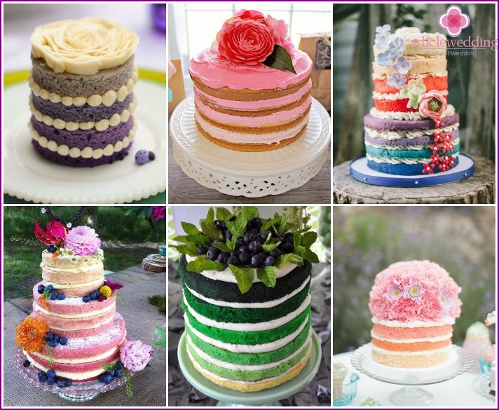 Fashionable ombre for wedding desserts