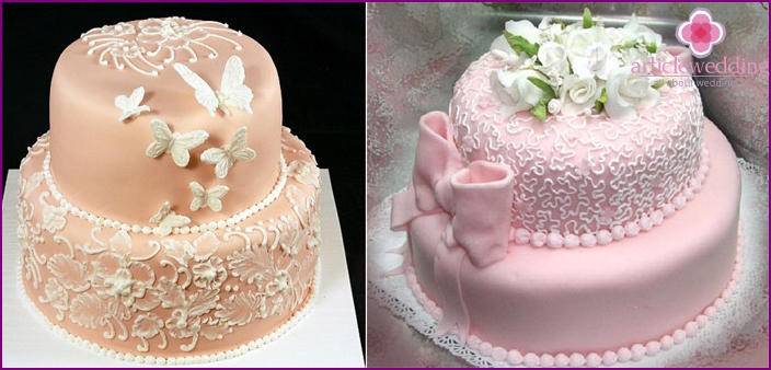 Caramel Decorated Wedding Cake