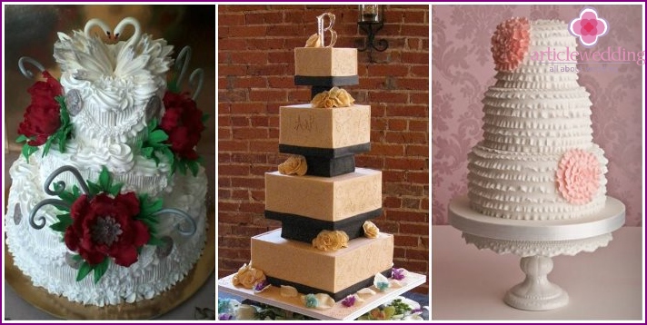 Pyramid Wedding Cake