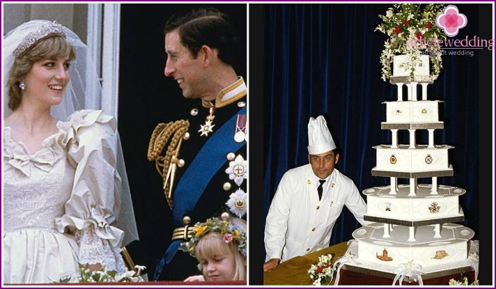 كعكة زفاف الأمير تشارلز والأميرة ديانا