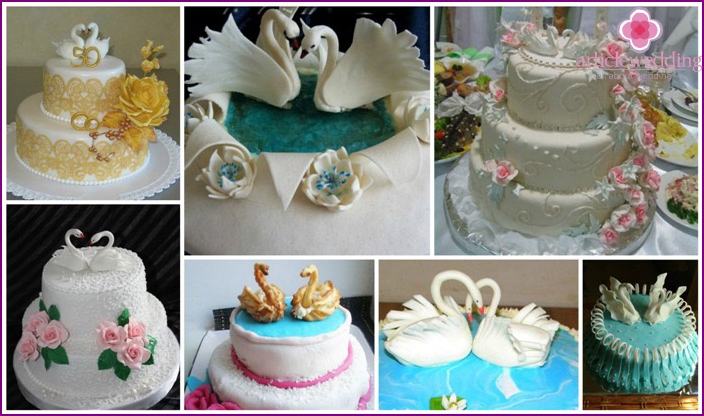 Swan Fidelity: Wedding Anniversary Cake