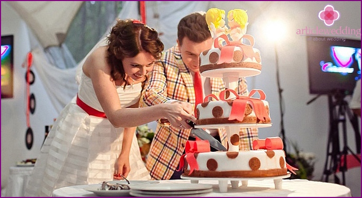 Gâteau au mastic pour un mariage