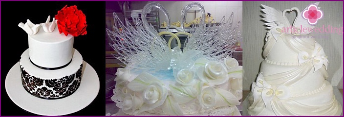 Swans for wedding cake