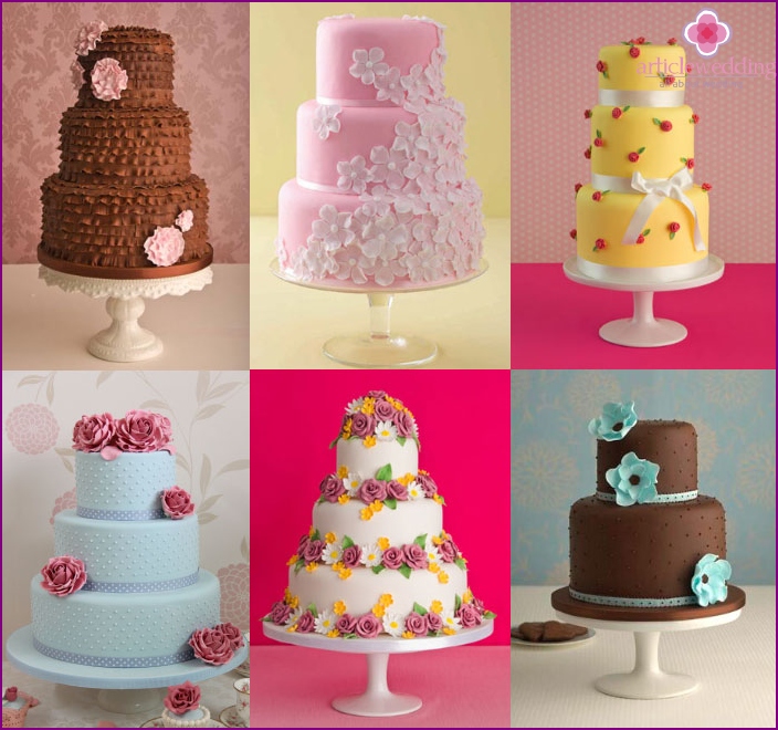 Three-tier cake is better to make color