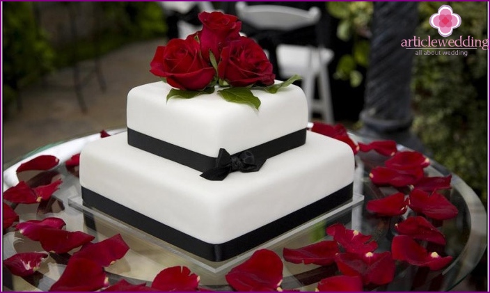 Gâteau de mariage au mastic