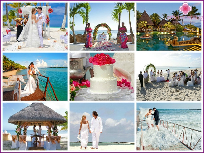 Photos of weddings in Mauritius