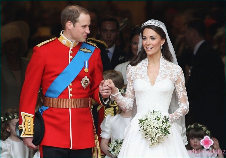 Royal brudebukett med en kvist av fred
