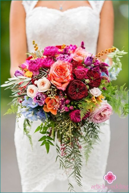 Boeket van tuin bloemen