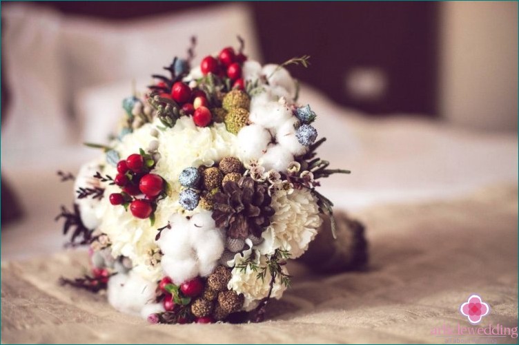 Unusual wedding bouquet