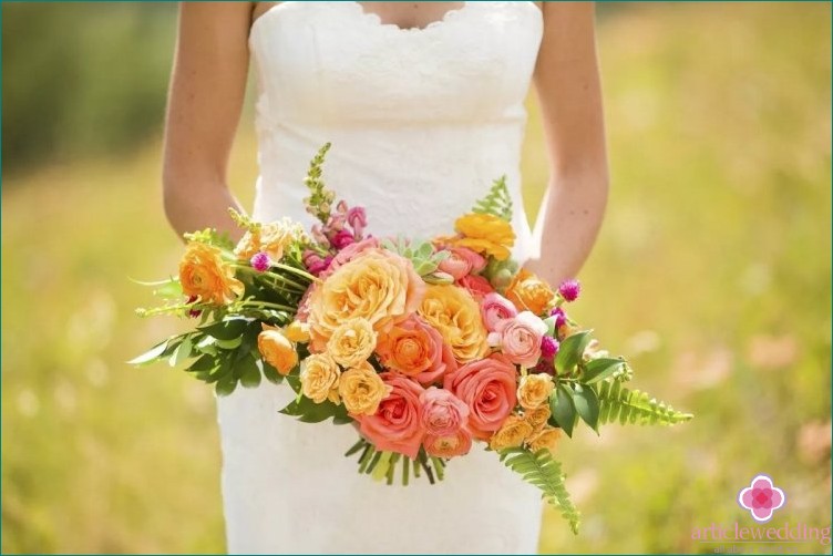 Bouquet de mariée d'été