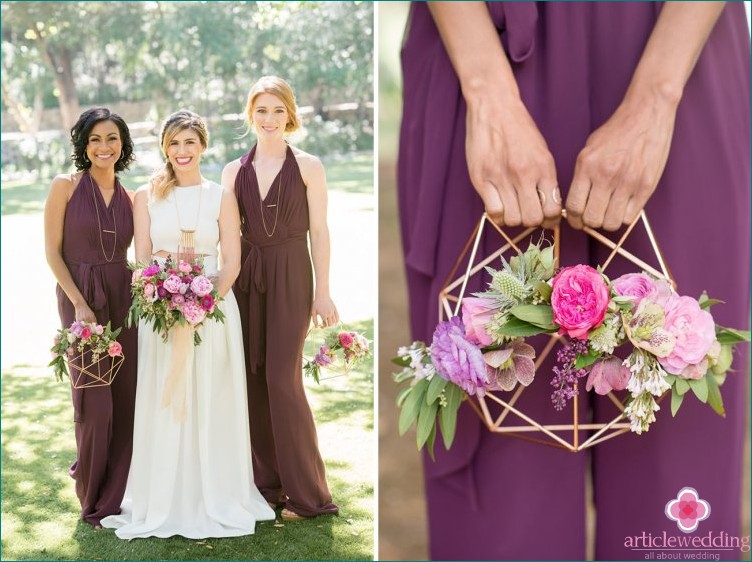 Geometric style wedding details