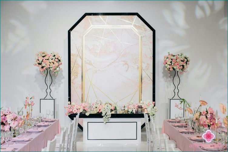 Geometric Wedding Hall Decor