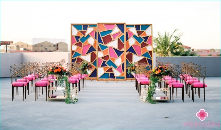 Geometric Wedding Guest Places