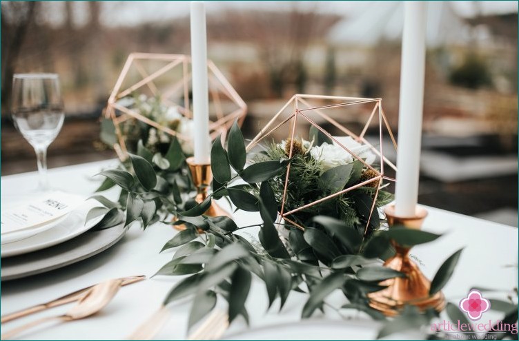 Table decoration details